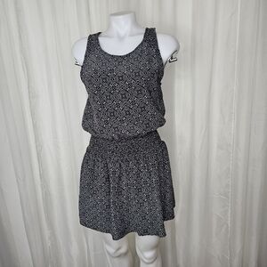 Joie Silk Black and White Geometric Mini Dress Size Small